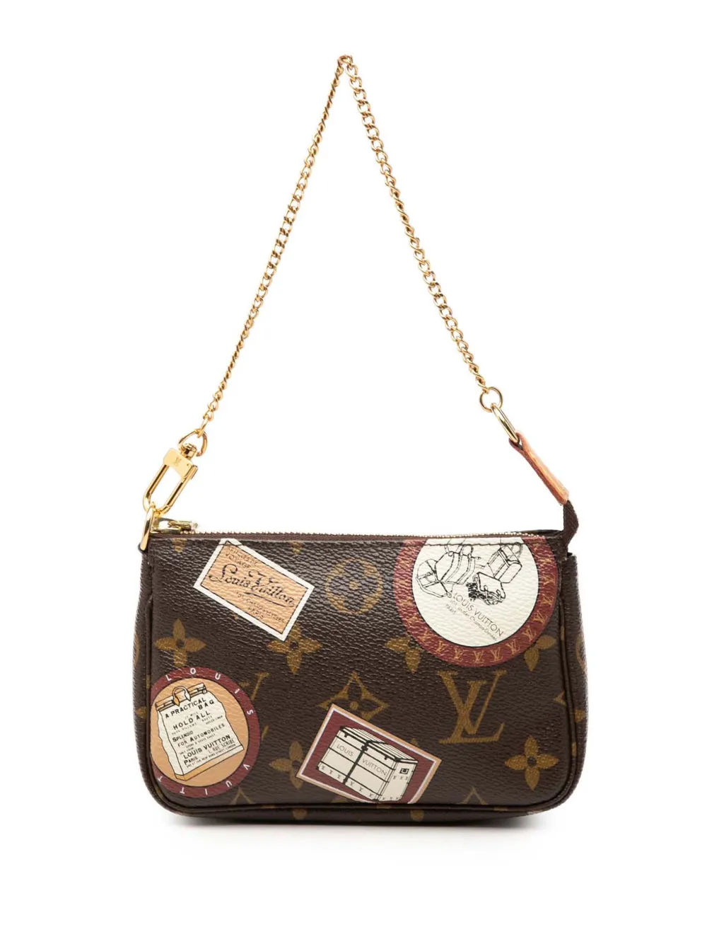 Louis Vuitton Pre-Owned 2008 Monogram Patch Mini Pochette Accessoires handbag - Braun