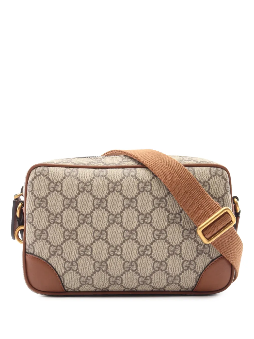 Gucci Pre-Owned 2024-2026 GG Supreme Emblem crossbody bag - Toni neutri
