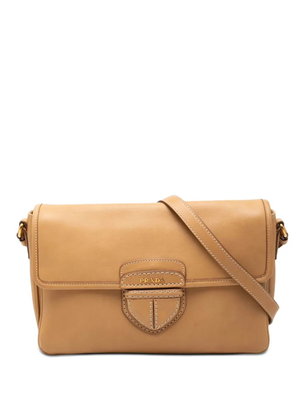 Prada Pre-Owned 2000-2013 City Calf Pattina crossbody bag - Braun