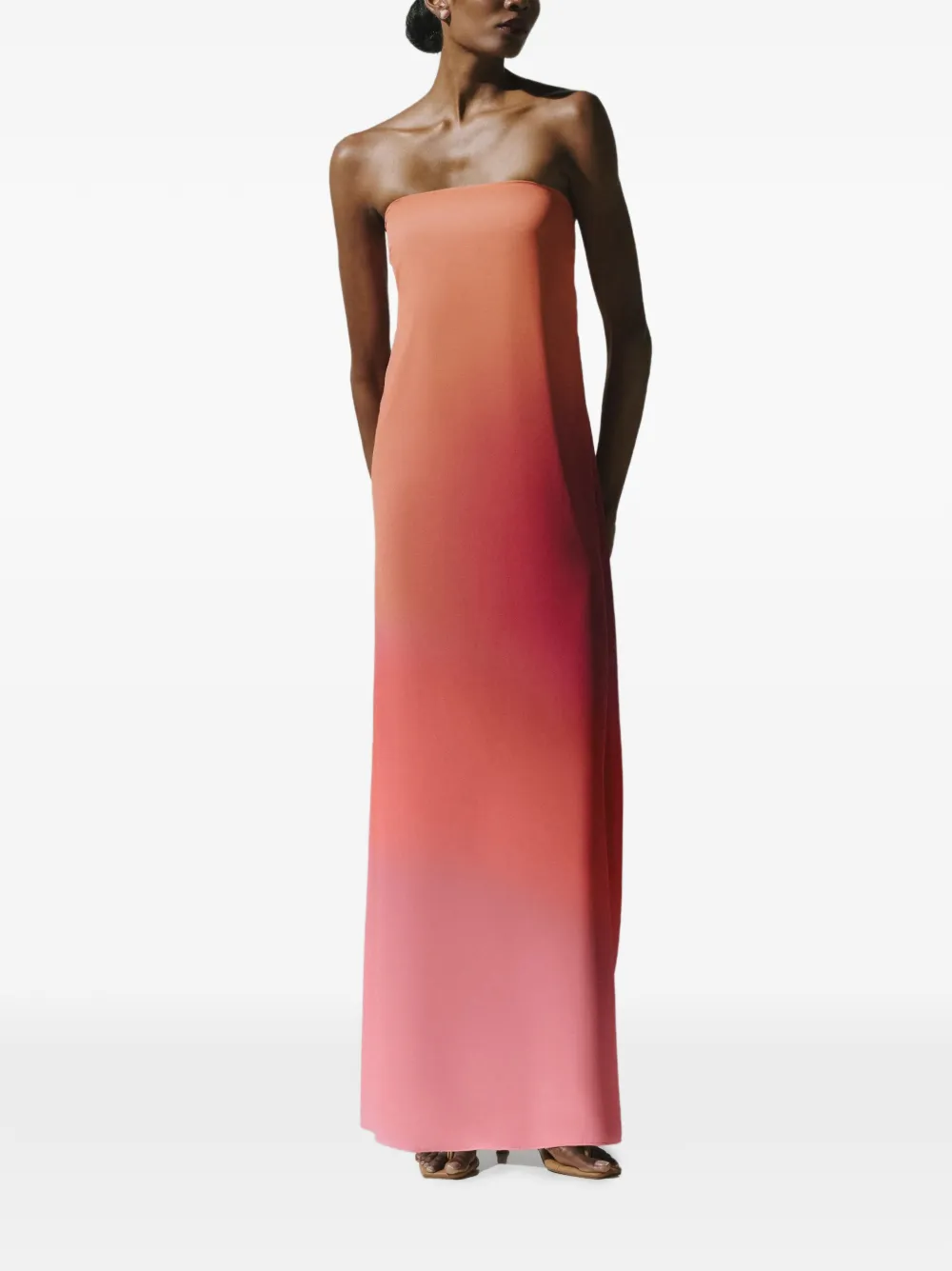Baobab Nara strapless maxi dress Oranje