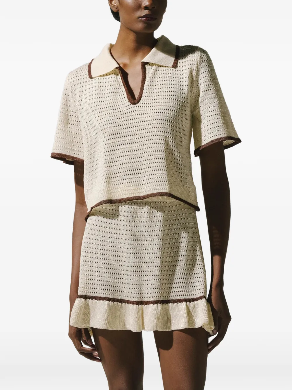 Baobab Carlotta V-neck knit T-shirt