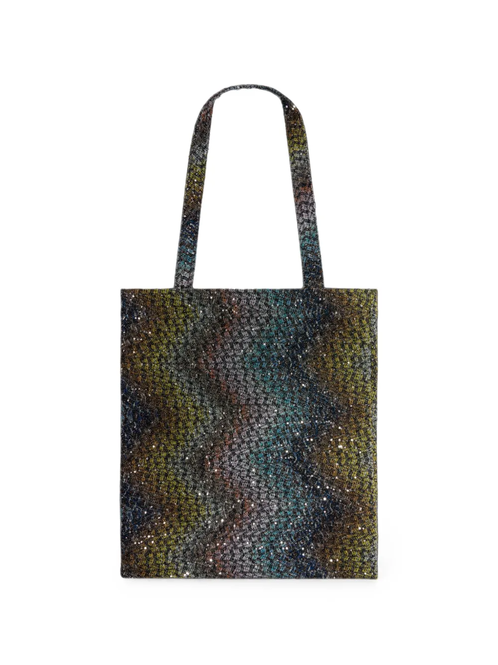 Missoni Home Salina shopper verfraaid met pailletten Blauw