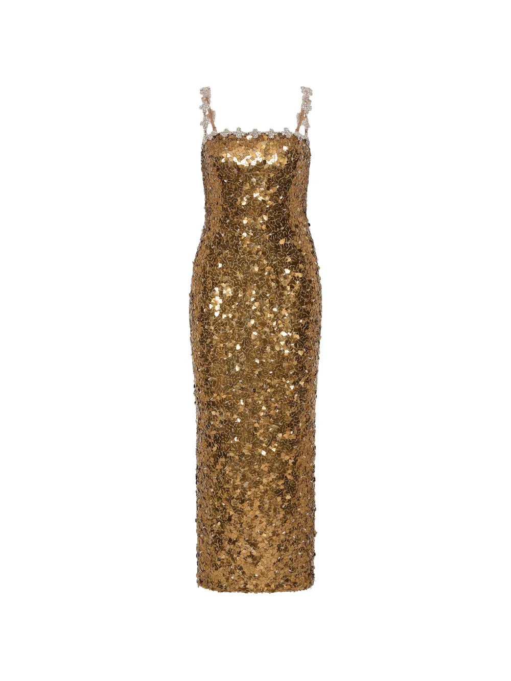 Rachel Gilbert Karter sequin-embellished crystal-trimmed maxi dress