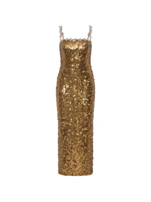marc jacobs gold lame dress Metallic Draped Midi | sale-20260914