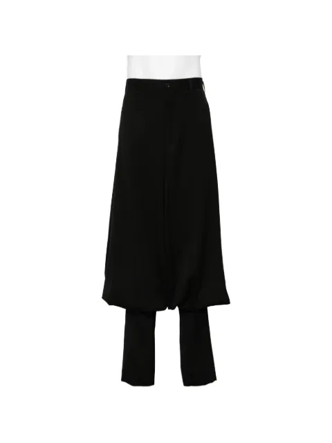 Comme des Garçons Homme Plus balloon-hem layered trousers