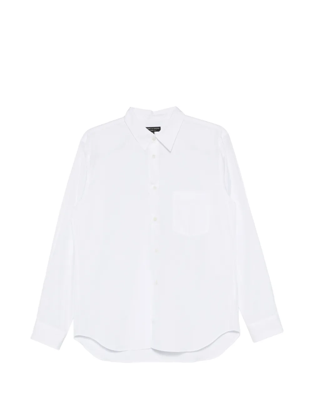 Comme des Garçons Homme Plus Core cotton long-sleeve shirt white Wit