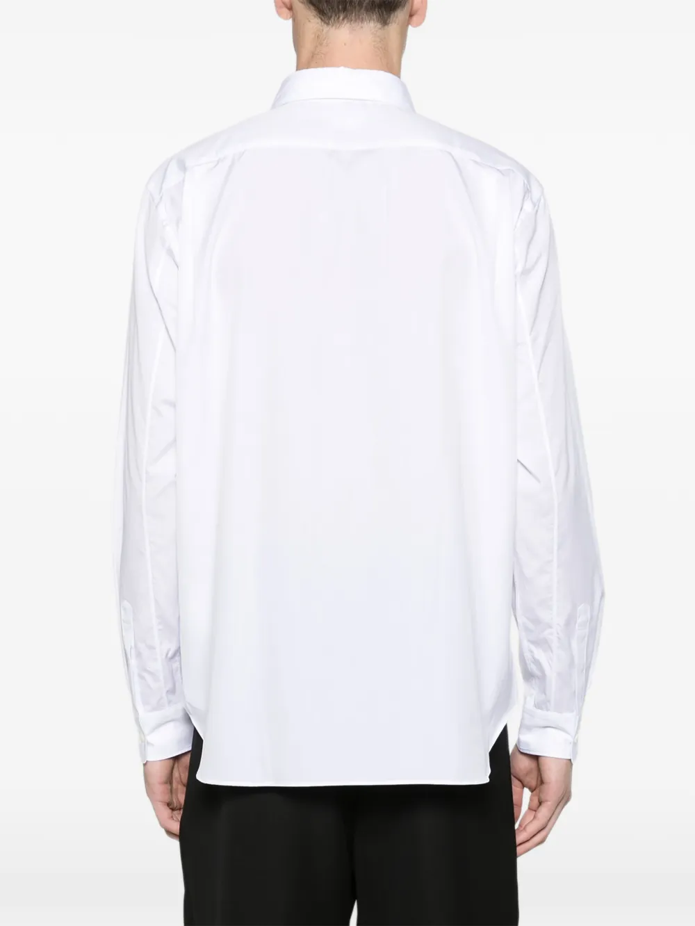 Comme des Garçons Homme Plus Core cotton long-sleeve shirt white Wit