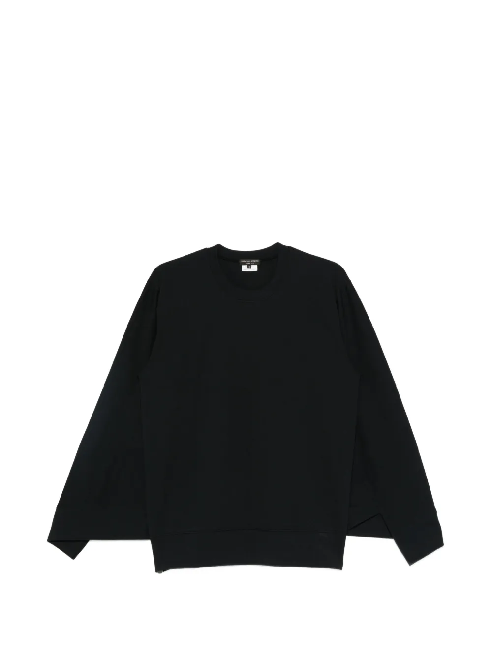 Comme des Garçons Homme Plus poly jersey sweatshirt black Zwart