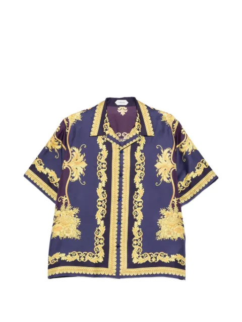 Versace Barocco Foulard-print silk shirt