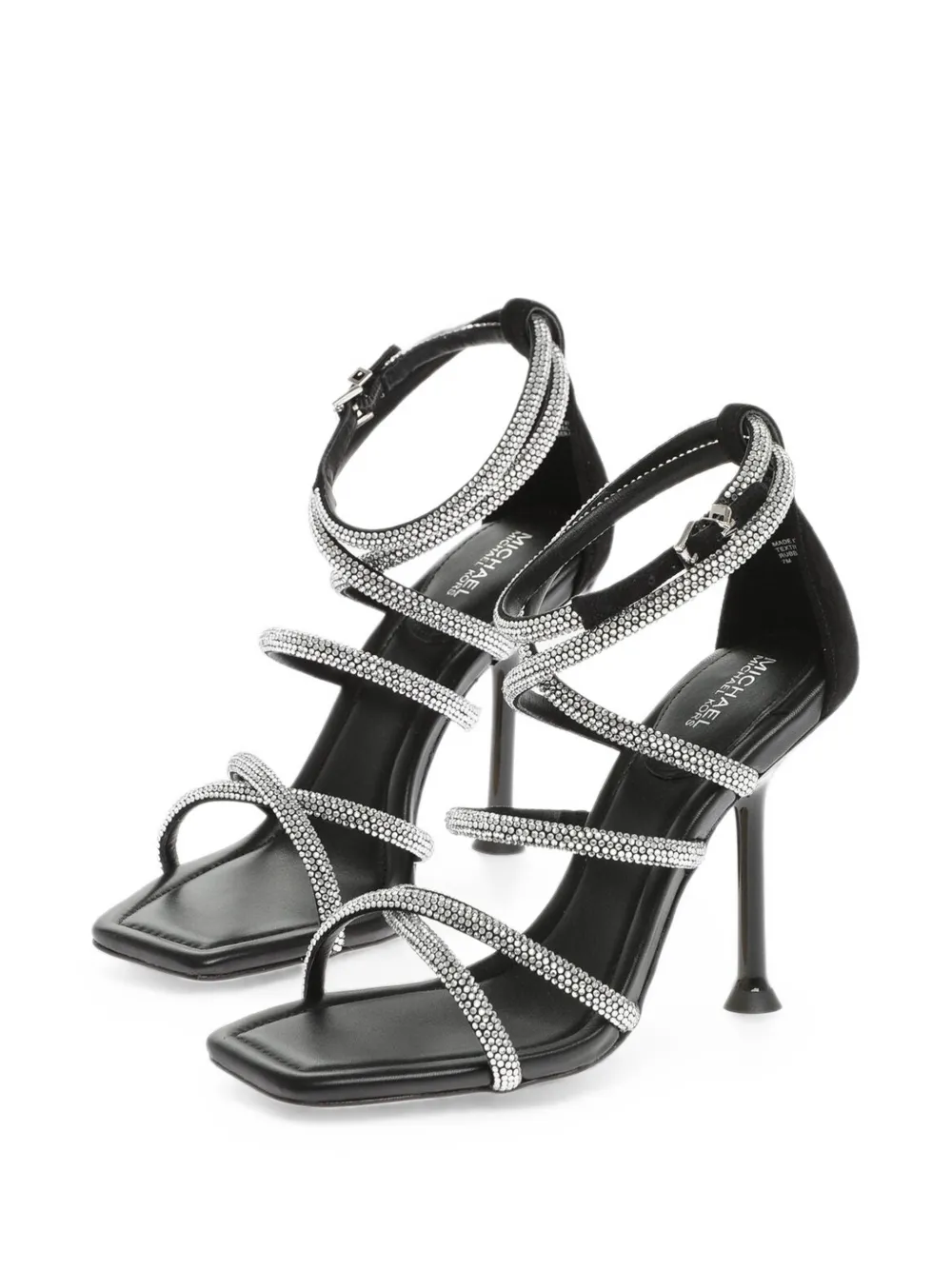Michael Kors Imani rhinestone-embellished strappy sandals Zwart