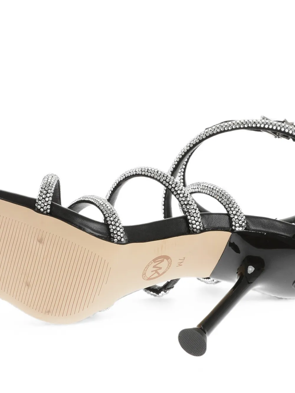 Michael Kors Imani rhinestone-embellished strappy sandals Zwart