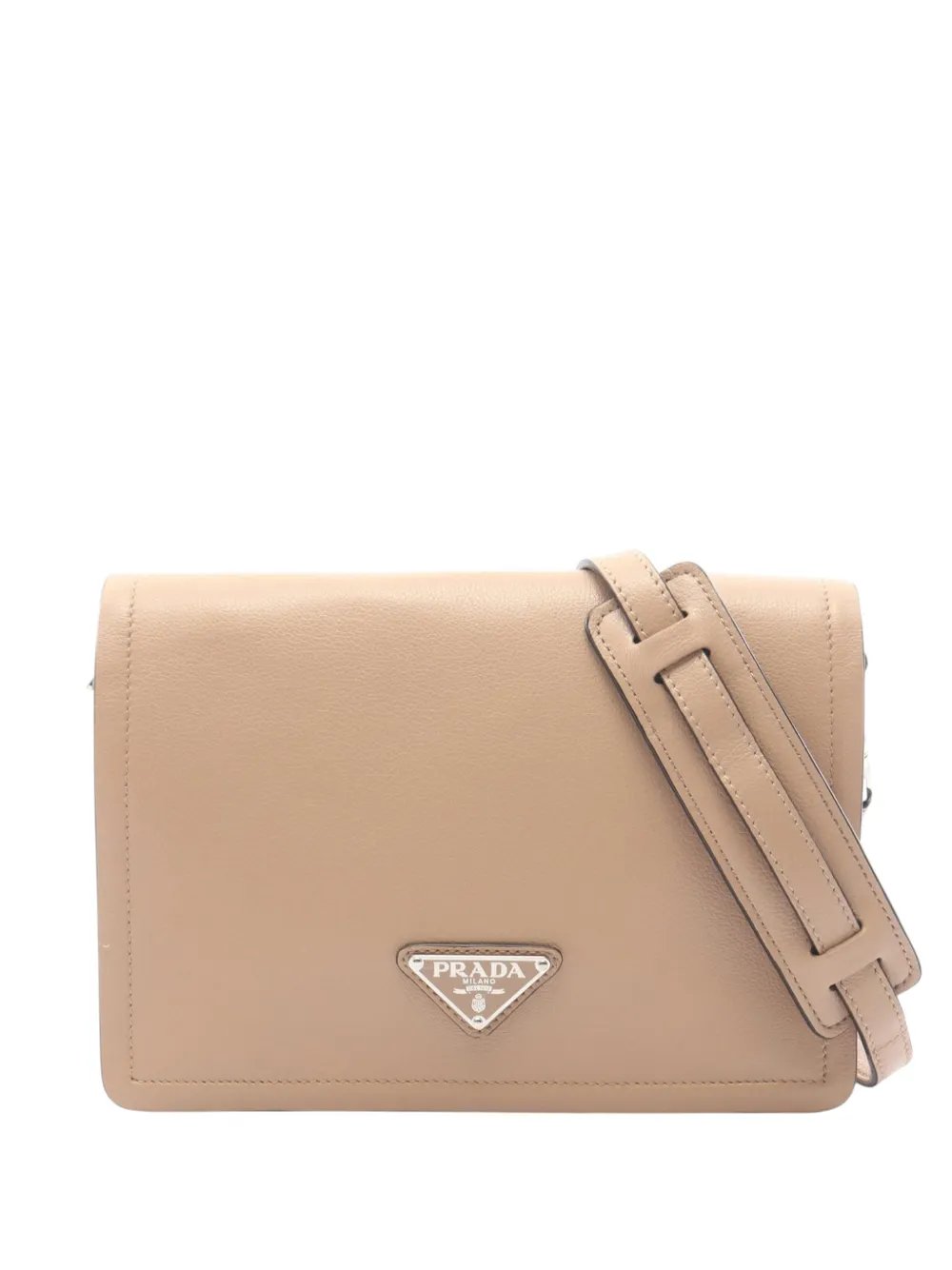 Prada Pre-Owned 2013-2026 Glace Calf crossbody bag - Nude