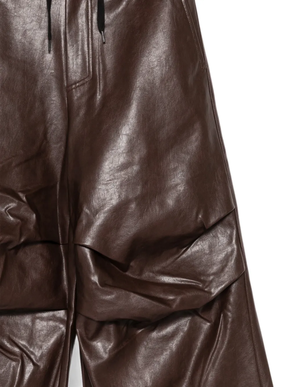 MM6 Maison Margiela Kids Broek met trekkoord en wijde pijpen Bruin