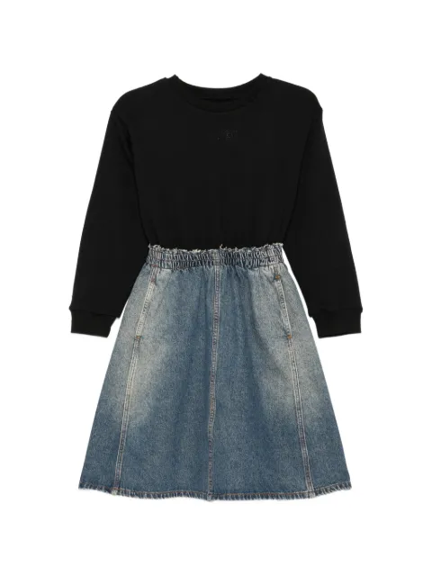MM6 Maison Margiela Kids denim-skirt long-sleeve dress