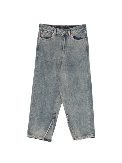 MM6 Maison Margiela Kids five-pocket contrast-stitch jeans