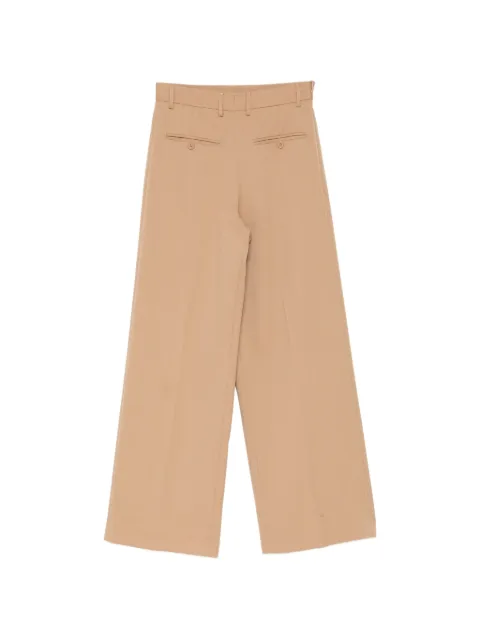 MM6 Maison Margiela Kids logo patched wide-leg trousers