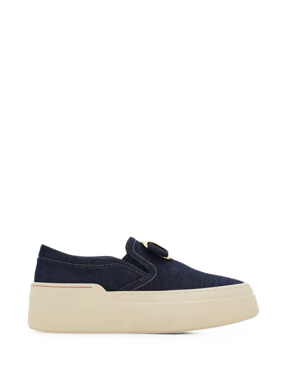 Ferragamo Vara Plate platform slip-on shoes - Blau