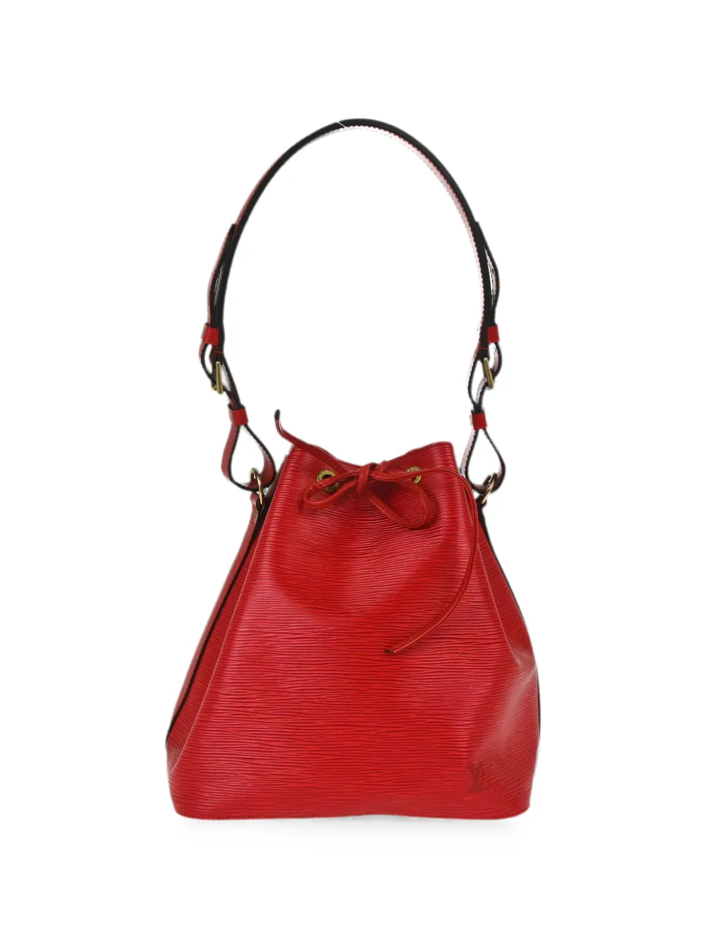 Louis Vuitton 1996 Petite Noe Bucket Bag In Red