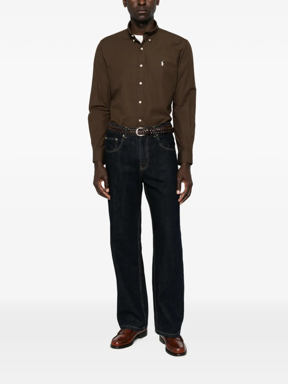 Polo Ralph Lauren Button-down overhemd Bruin