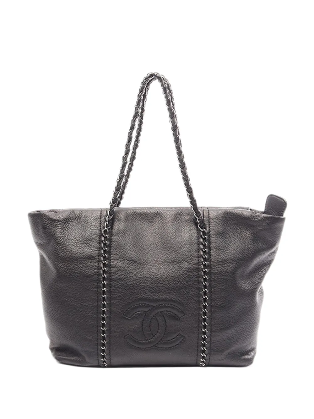 CHANEL Pre-Owned 2005-2006 Calfskin Luxe Ligne tote bag - Nero