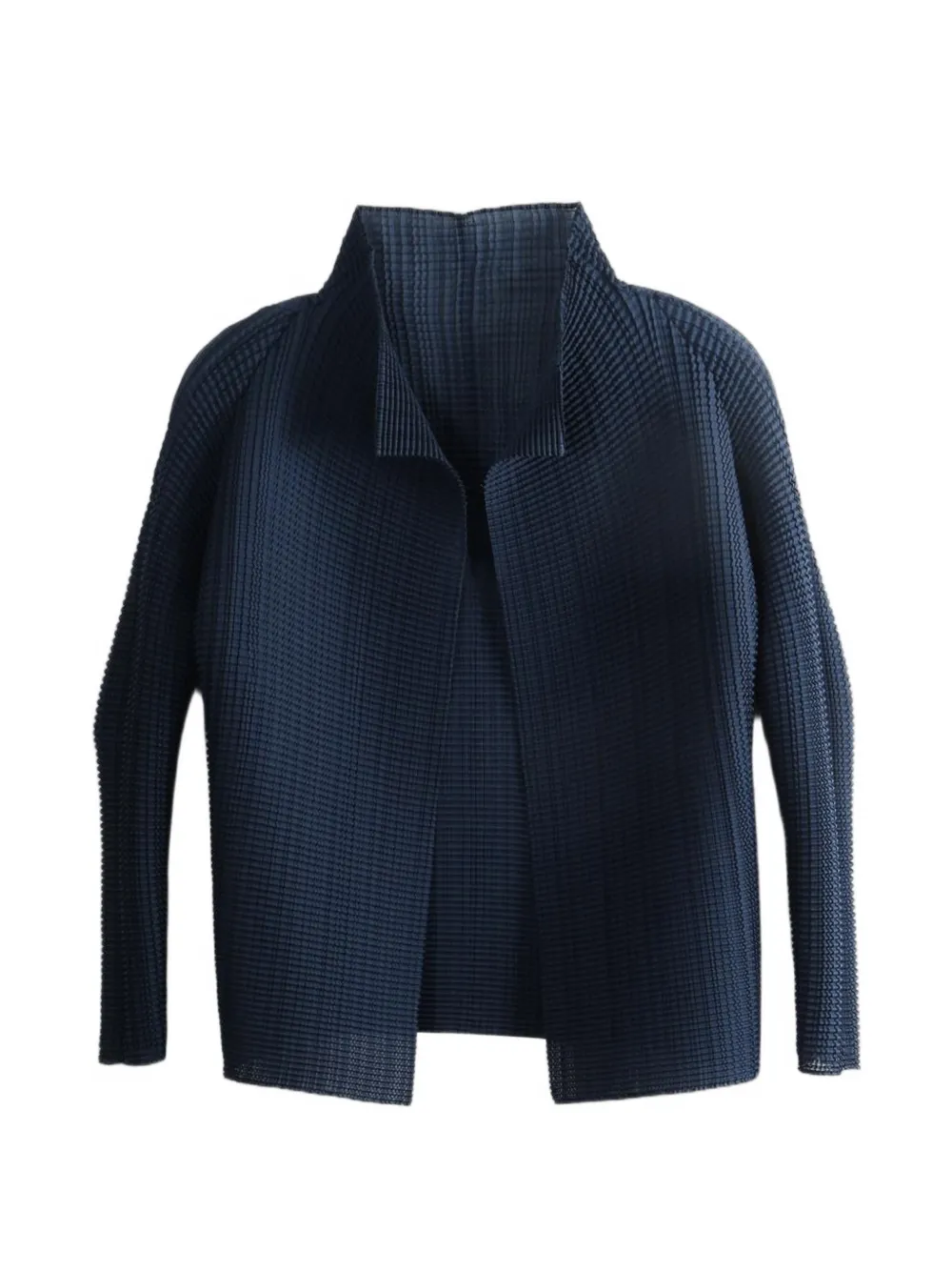 Issey Miyake Wooly Pleats-68 pleated jacket - Blau