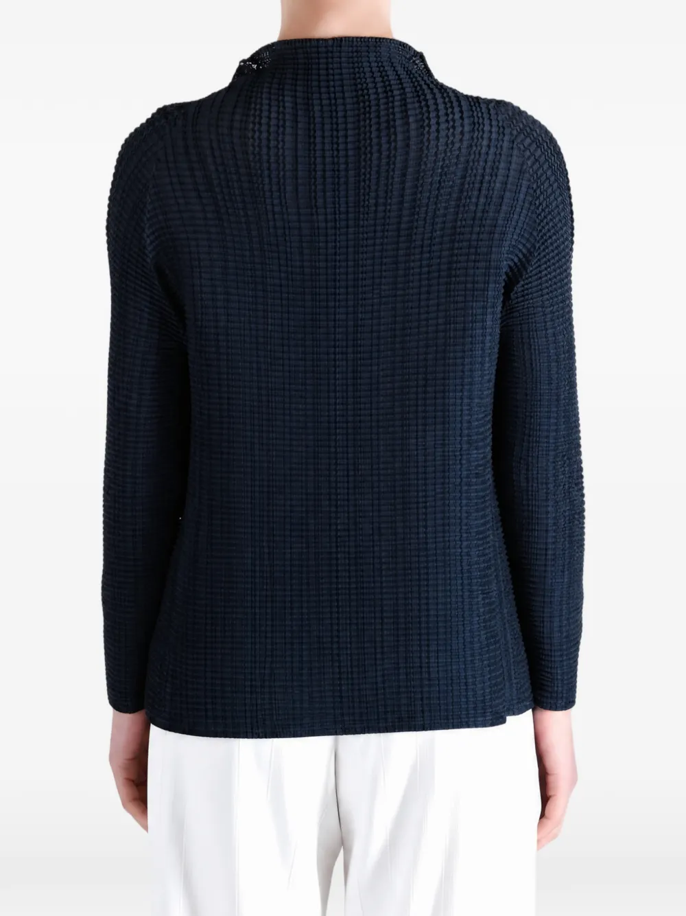 Issey Miyake Wooly Pleats-68 Pleated Jacket | Blue | FARFETCH