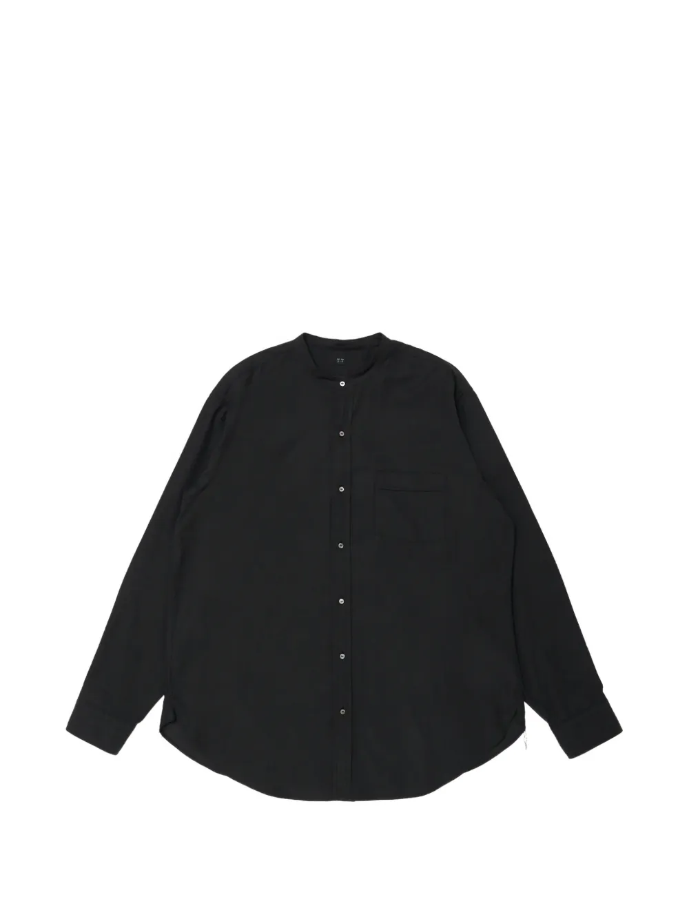 TAIGA TAKAHASHI LOT.104 band-collar shirt - Black
