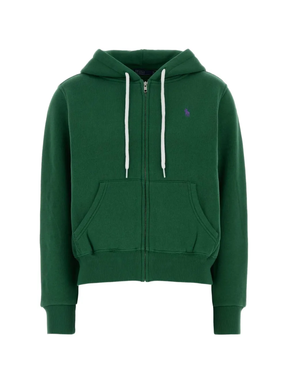 Polo Ralph Lauren zip-up logo-embroidered hoodie - Verde