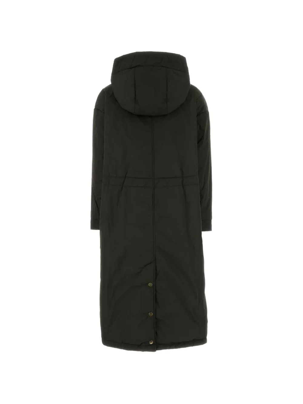 Max Mara Lange omkeerbare gewatteerde parka van Radzmir en waterafstotend canvas Zwart