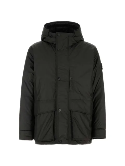 Stone Island chamarra con capucha y botones