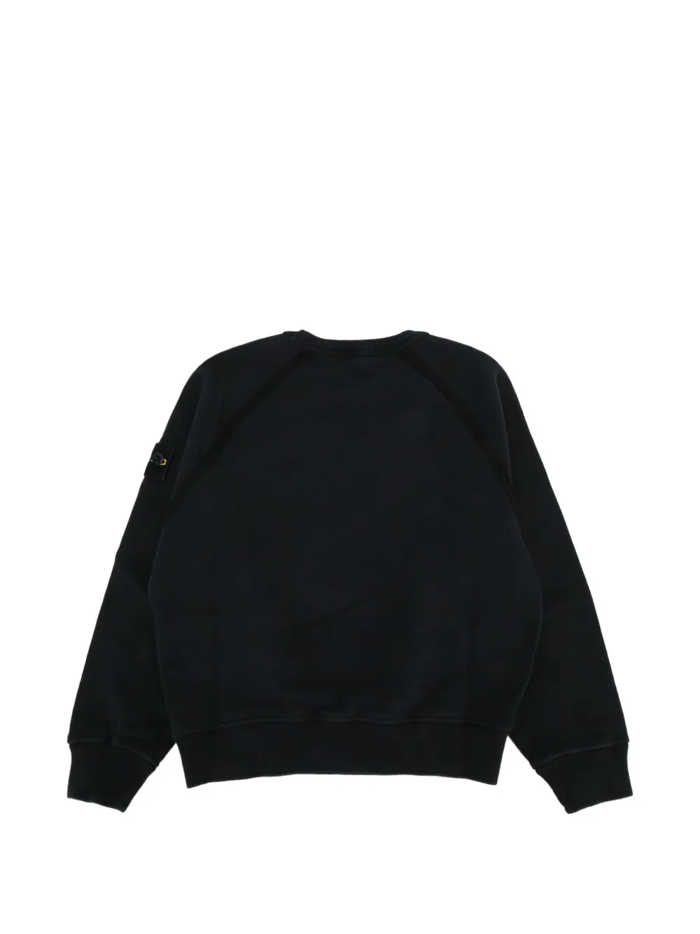 Stone Island Junior Sweater met logopatch Zwart
