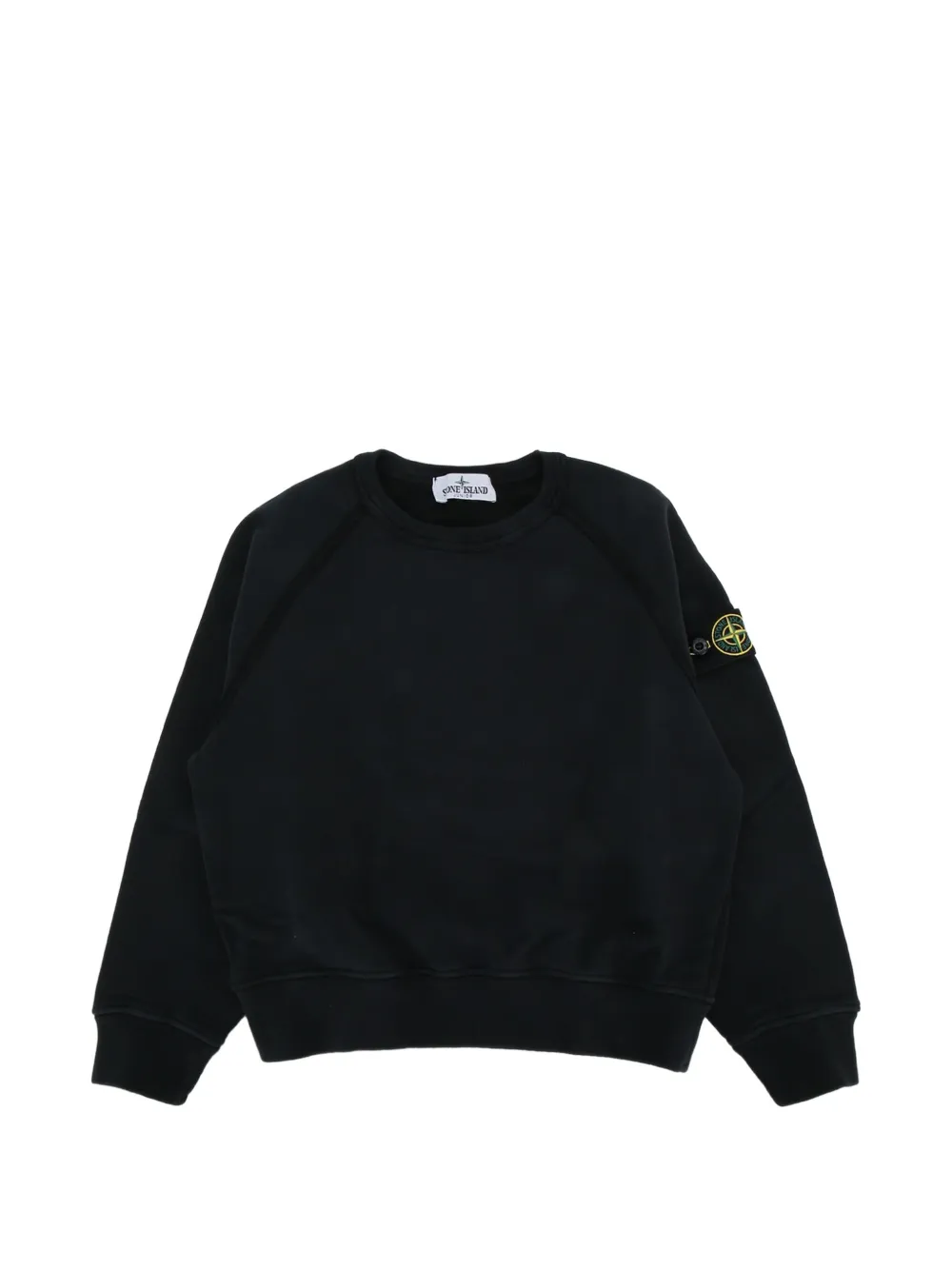 Stone Island Junior Felpa con maniche raglan - Nero