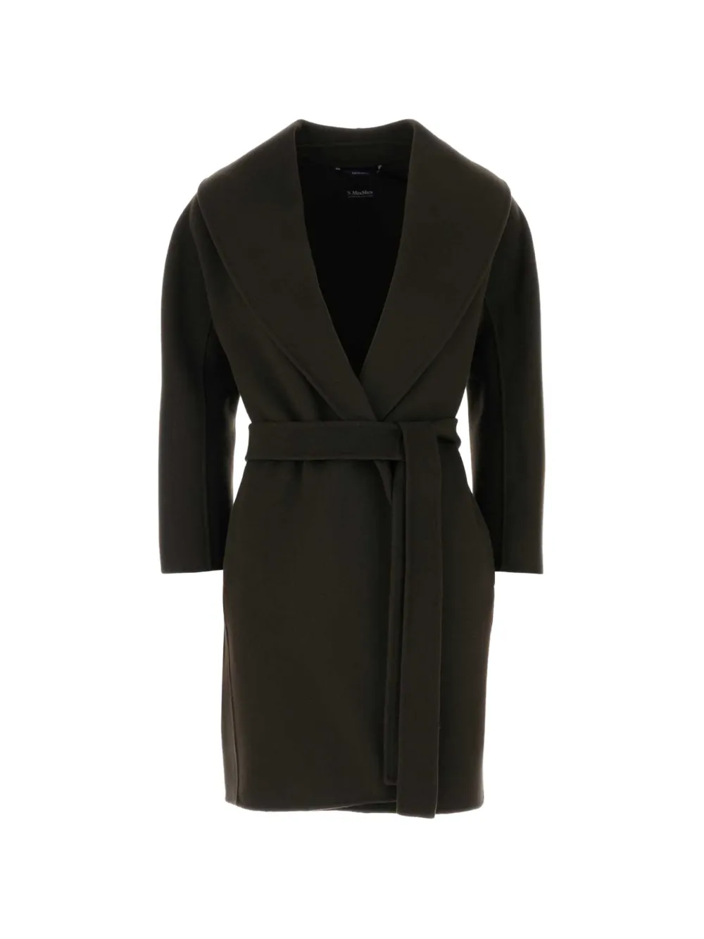 'S Max Mara Mantel mit Gürtel - Grün