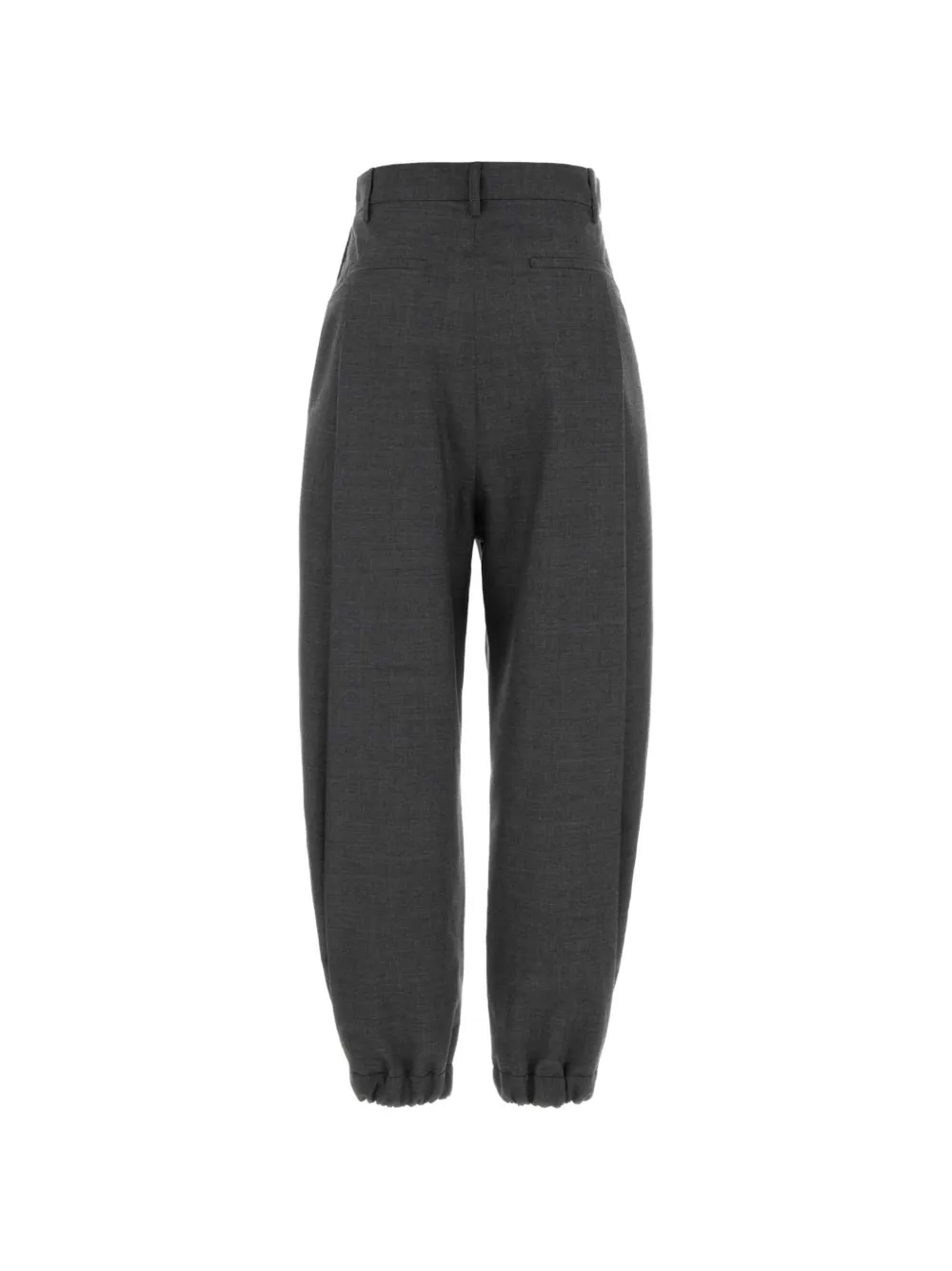 Moschino Broek met plooien en elastische afwerking Grijs