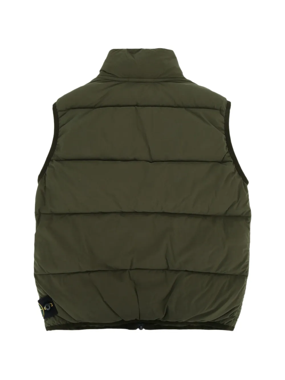 Stone Island Junior G100001 gewatteerde gilet met logopatch Groen