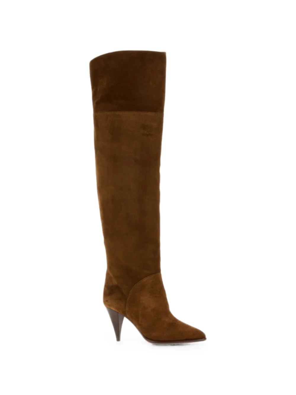 Casadei Venus Nomad cone-heel over-the-knee boots Bruin