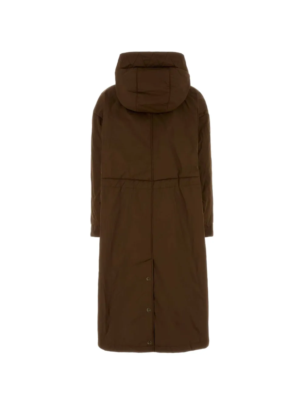 Max Mara Bosco gewatteerde jas met capuchon Bruin