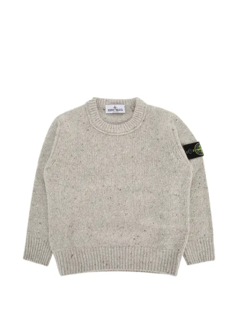 Stone Island Junior logo-patch sweater