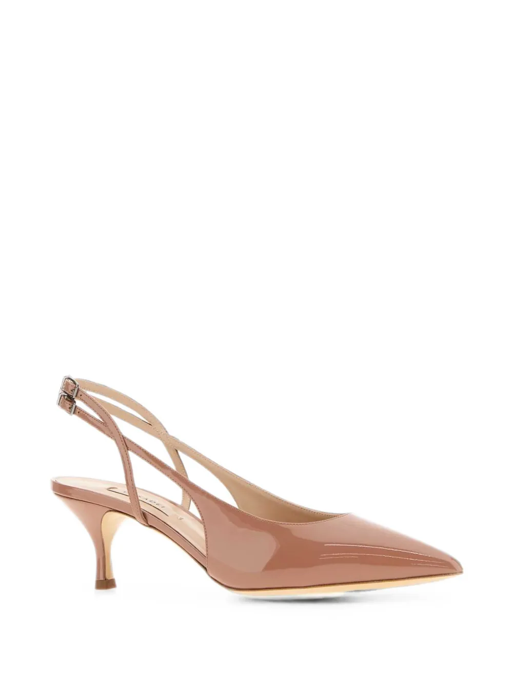 Casadei Giulia patent leather pumps Beige
