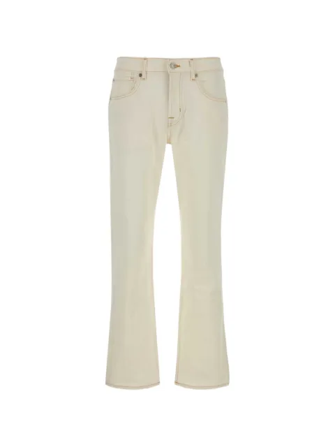 7 For All Mankind jean droit à coutures contrastantes