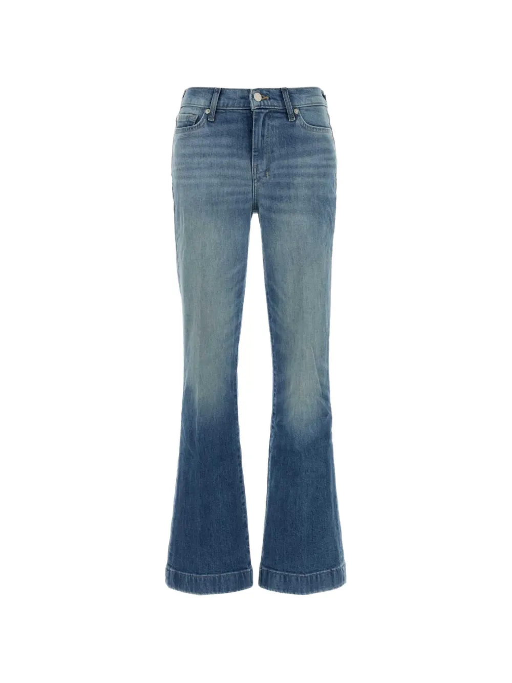 7 For All Mankind Dojo Embroidered-pocket Jeans In Blue