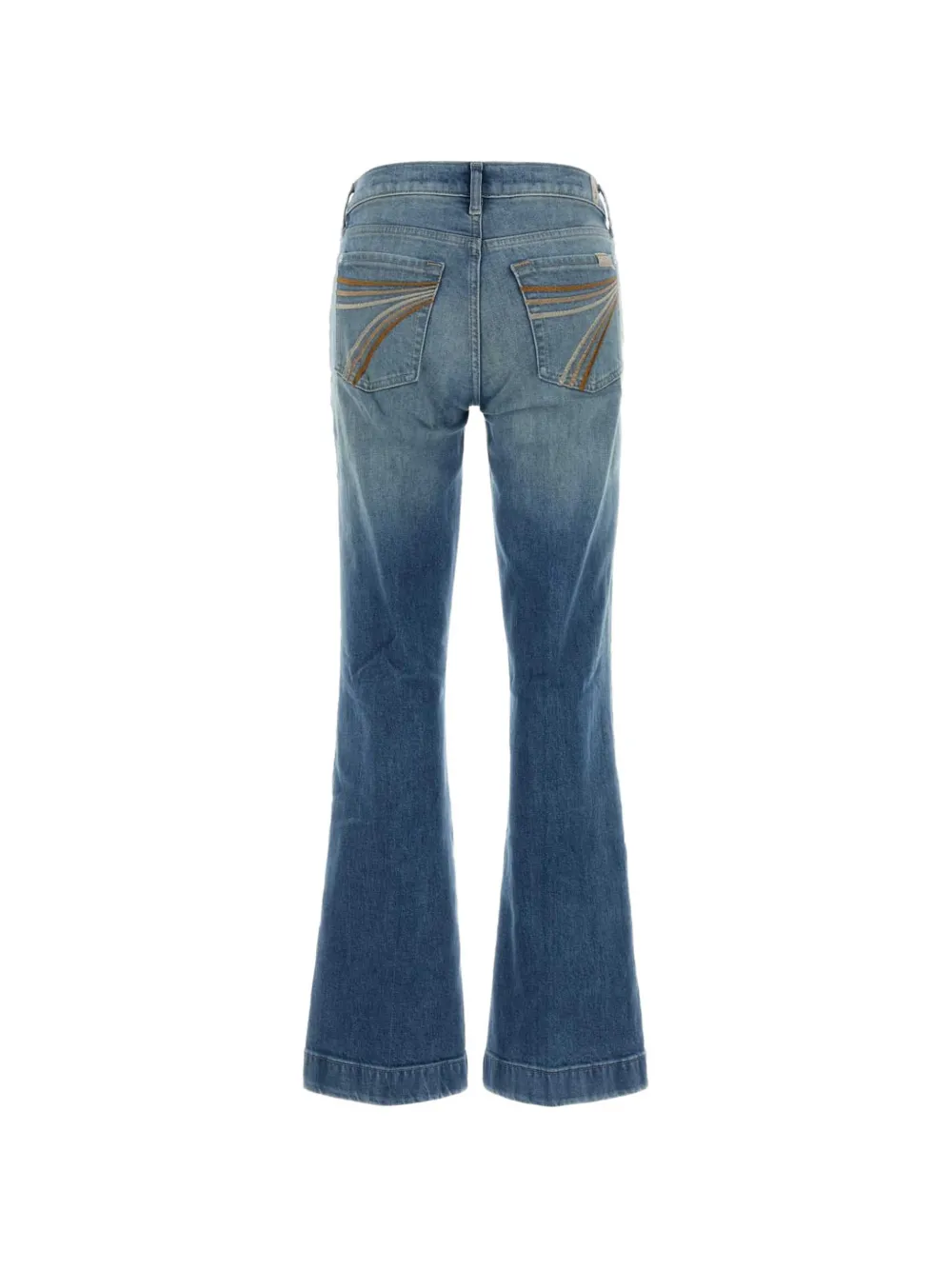 7 For All Mankind Dojo jeans met geborduurde zak Blauw