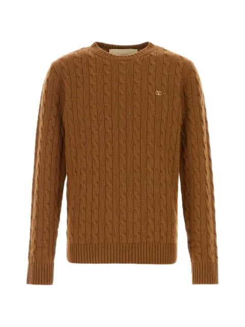 Valentino Garavani cable-knit VLogo sweater