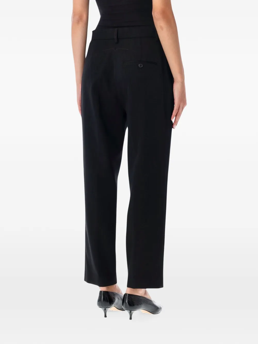 Lanvin Straight wollen broek Zwart