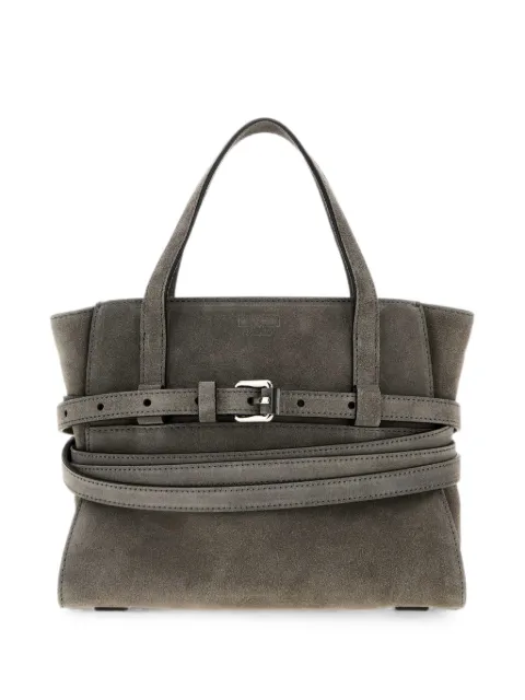 Moschino Tie Me suede tote bag