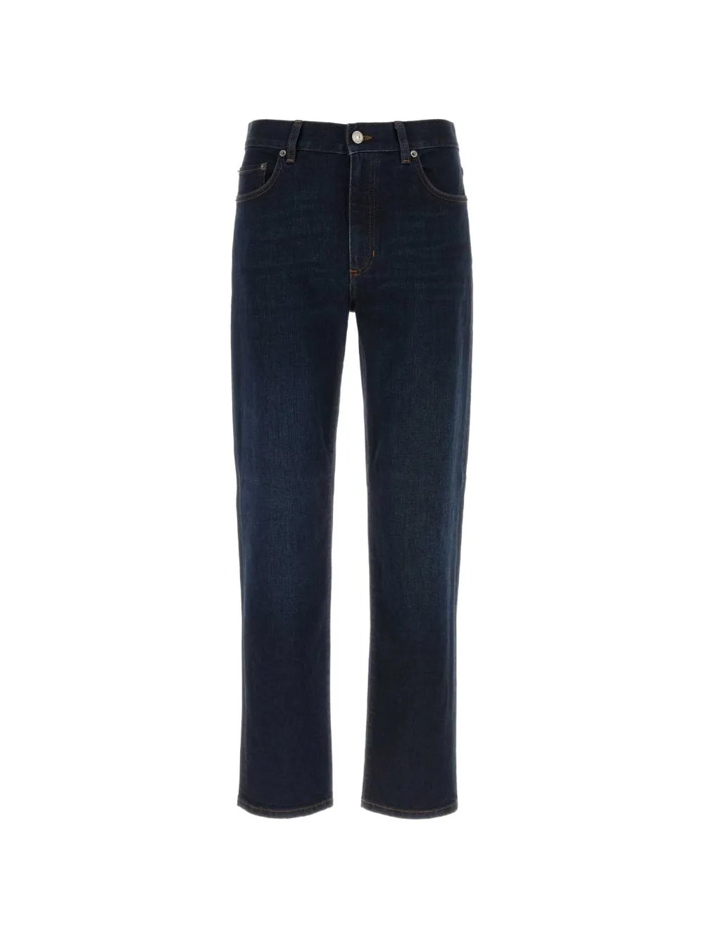Zegna Jeans dritti con applicazione logo - Blu