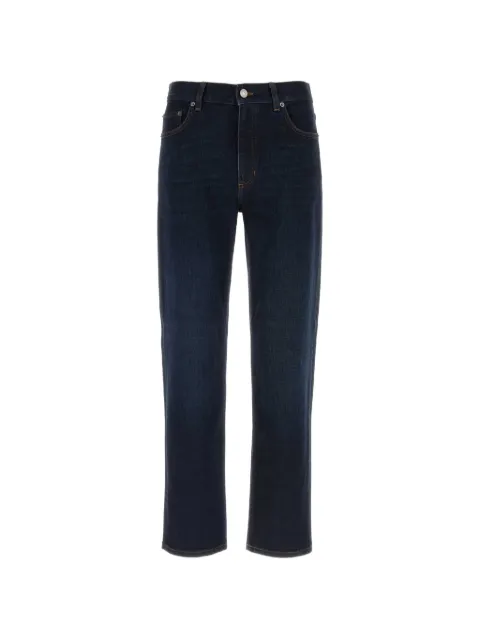 Zegna logo-patch straight-leg jeans