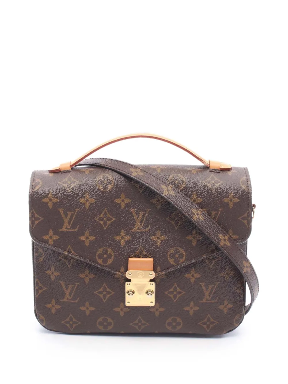 Louis Vuitton Pre-Owned 2017 Monogram Pochette Metis satchel - Brown