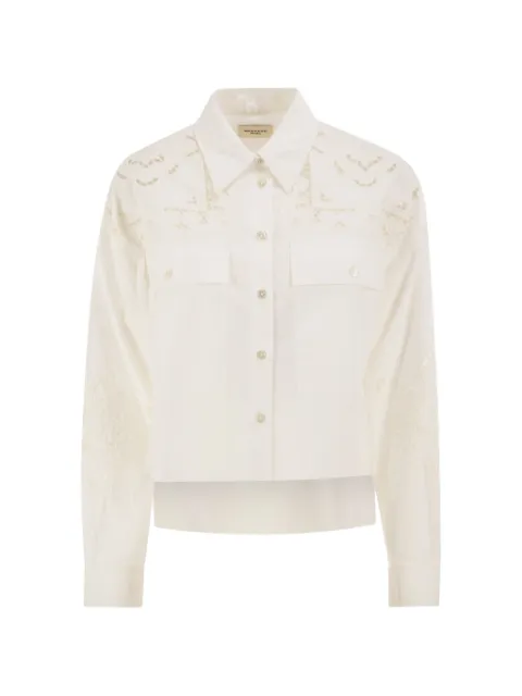 Weekend Max Mara broderie anglaise-embroidered shirt