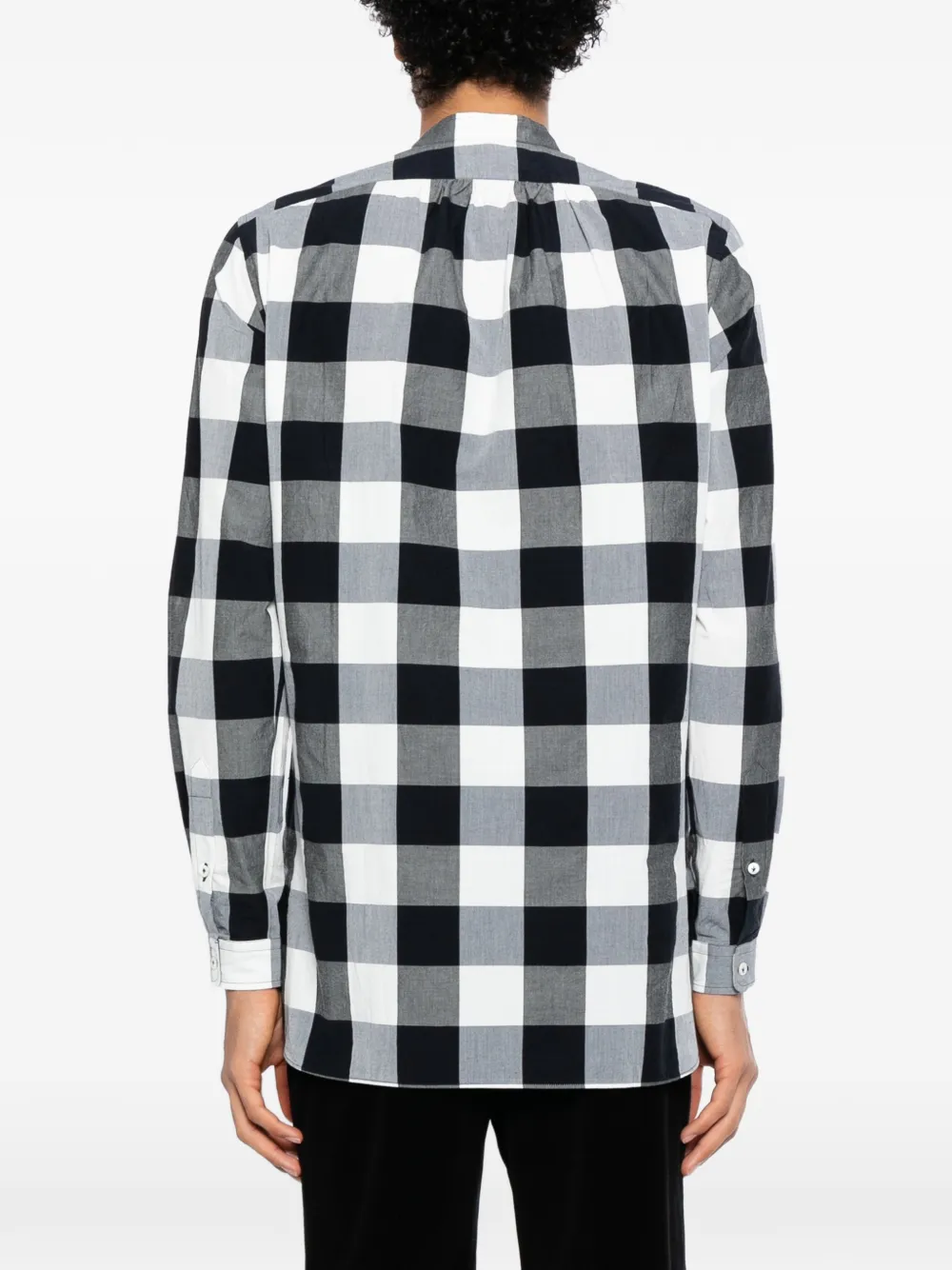 Ports V Geruite polo Wit